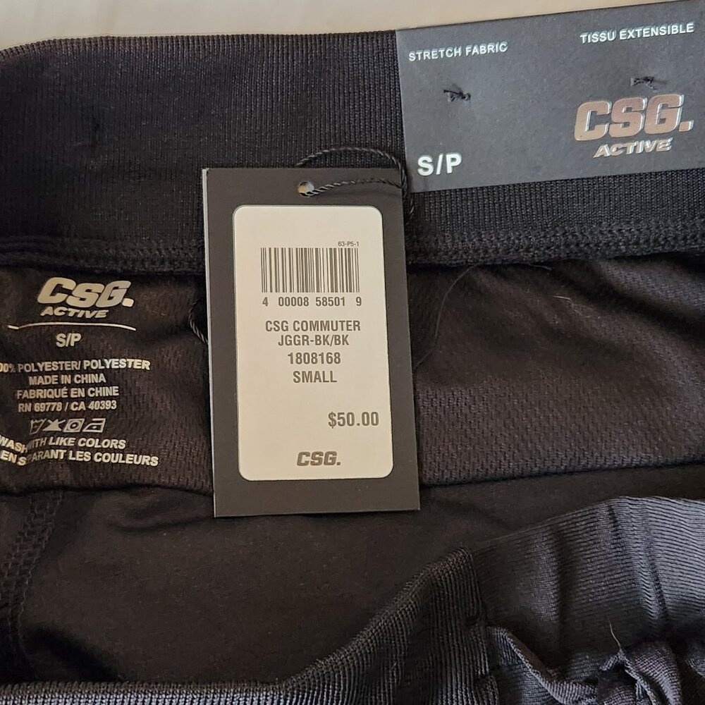 CSG Commuter Men's Joggers - SMALL - NWT NEW - Picture 9 of 9
